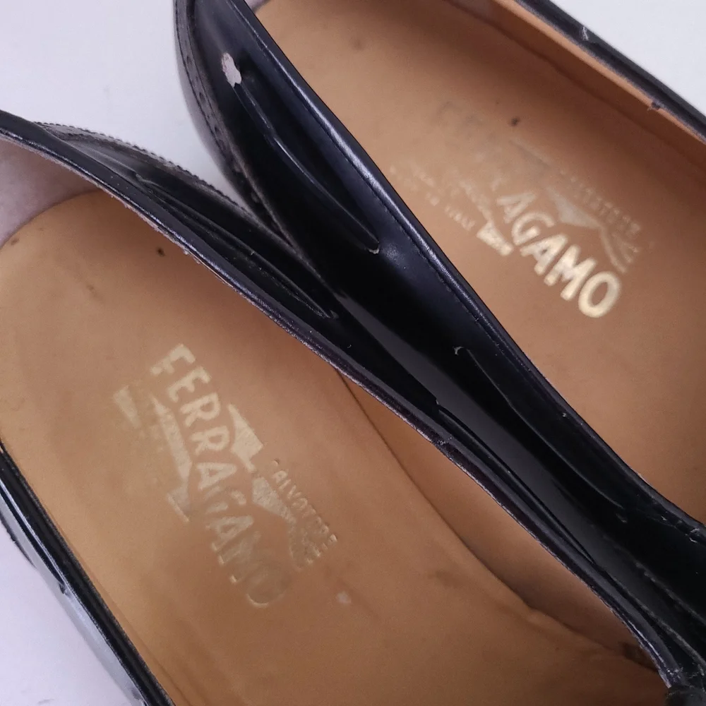 Salvatore Ferragamo Black LUCUS Kiltie IRREGULAR SIZES Loafers Shoes Size 9.5 10